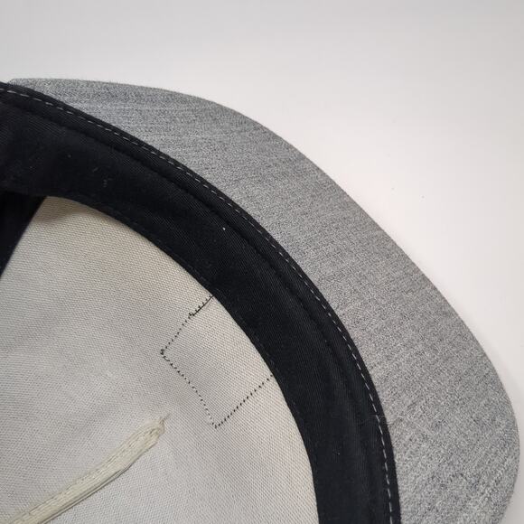 HUF Patch Snapback Hat Gray One Size Adjustable Solid Vent Holes Outdoor - Picture 8 of 9